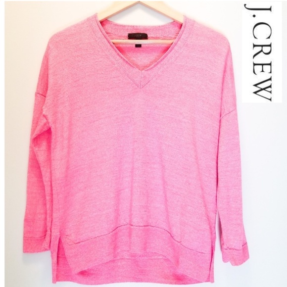 J. Crew Sweaters - NWOT J. Crew Merino Wool Pink V-Neck Sweater